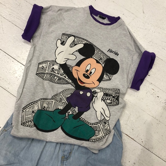 Disney Tops - 90s Mickey Mouse Vintage shirt Disney